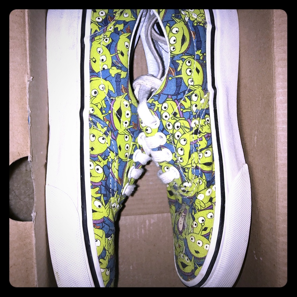 Toy story edition glow in the dark boys vans .